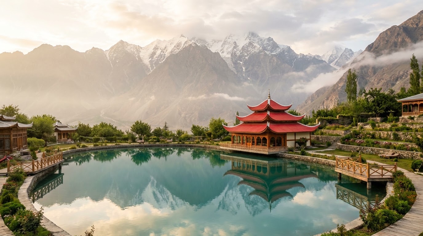 Shangrila Resort on Lower Kachura Lake, Skardu